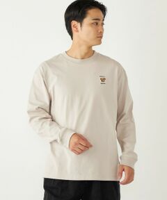 SHIPS / シップス Tシャツ | SHIPS Colors:TeddyBear(R) ワンポイント 刺繍 ロンT◇