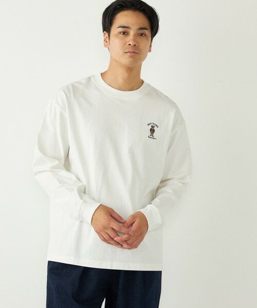 SHIPS / シップス Tシャツ | SHIPS Colors:TeddyBear(R) ワンポイント 刺繍 ロンT◇ | 詳細9