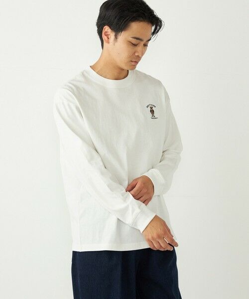 SHIPS / シップス Tシャツ | SHIPS Colors:TeddyBear(R) ワンポイント 刺繍 ロンT◇ | 詳細10