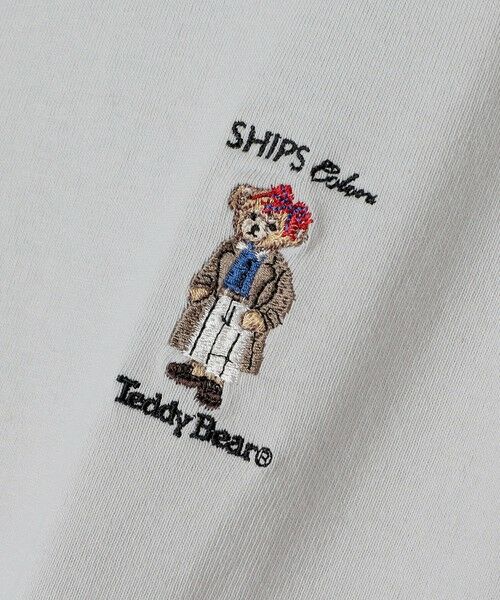 SHIPS / シップス Tシャツ | 《一部追加・新色予約》SHIPS Colors:TeddyBear(R) 1ポイント 刺繍 ロンT◆ | 詳細14