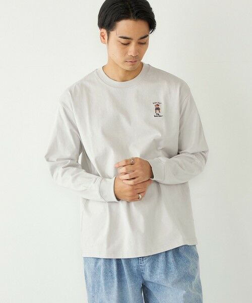SHIPS / シップス Tシャツ | 《一部追加・新色予約》SHIPS Colors:TeddyBear(R) 1ポイント 刺繍 ロンT◆ | 詳細18