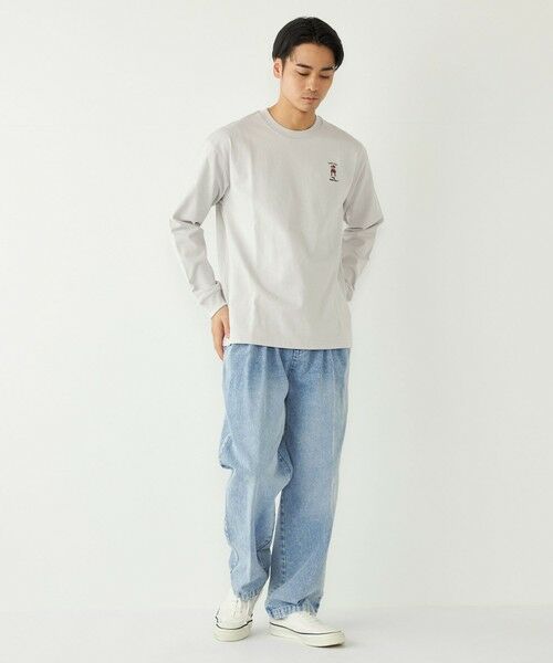 SHIPS / シップス Tシャツ | 《一部追加・新色予約》SHIPS Colors:TeddyBear(R) 1ポイント 刺繍 ロンT◆ | 詳細20