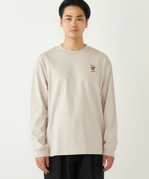 SHIPS / シップス Tシャツ | SHIPS Colors:TeddyBear(R) ワンポイント 刺繍 ロンT◇ | 詳細23