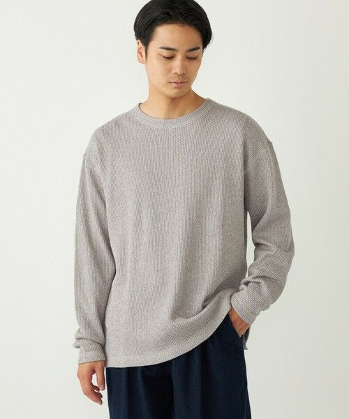 SHIPS / シップス Tシャツ | SHIPS Colors:ローゲージ カノコ ロンT◇ | 詳細17