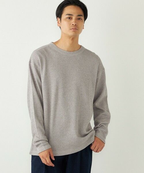 SHIPS / シップス Tシャツ | SHIPS Colors:ローゲージ カノコ ロンT◇(グレー)