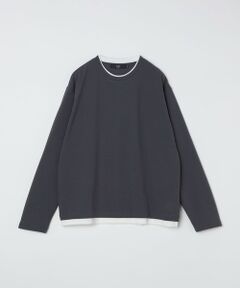 SHIPS / シップス Tシャツ | SHIPS Colors:フクレ ジャカード フェイクレイヤード ロンT