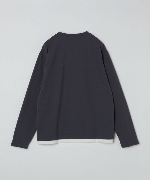 SHIPS / シップス Tシャツ | SHIPS Colors:フクレ ジャカード フェイクレイヤード ロンT | 詳細1