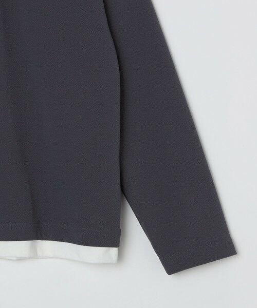 SHIPS / シップス Tシャツ | SHIPS Colors:フクレ ジャカード フェイクレイヤード ロンT | 詳細4