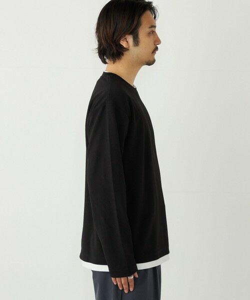 SHIPS / シップス Tシャツ | SHIPS Colors:フクレ ジャカード フェイクレイヤード ロンT | 詳細12