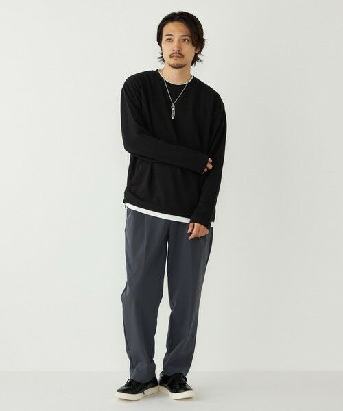 SHIPS / シップス Tシャツ | SHIPS Colors:フクレ ジャカード フェイクレイヤード ロンT | 詳細25