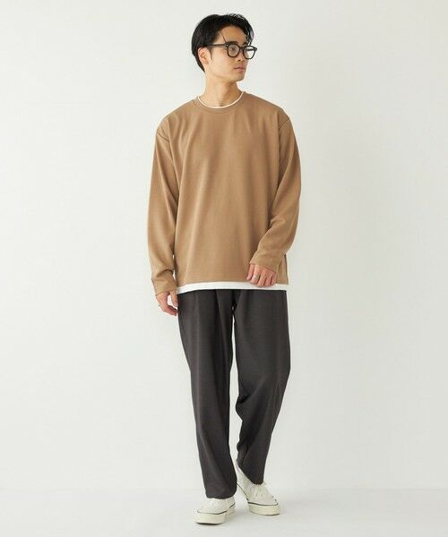 SHIPS / シップス Tシャツ | SHIPS Colors:フクレ ジャカード フェイクレイヤード ロンT | 詳細29