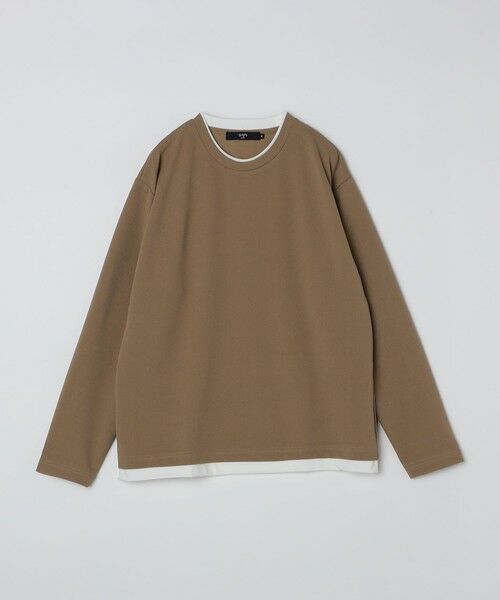 SHIPS / シップス Tシャツ | SHIPS Colors:フクレ ジャカード フェイクレイヤード ロンT | 詳細27