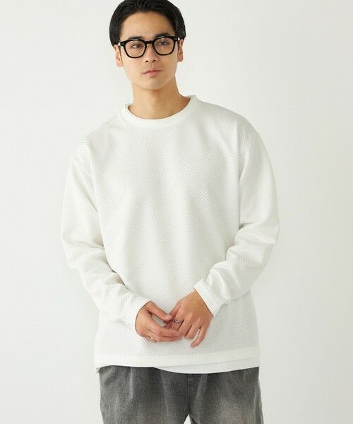 SHIPS / シップス Tシャツ | SHIPS Colors:リンクス フェイクレイヤード ロンT◇ | 詳細4