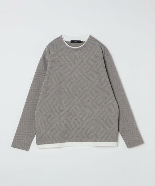 SHIPS / シップス Tシャツ | SHIPS Colors:リンクス フェイクレイヤード ロンT◇ | 詳細8