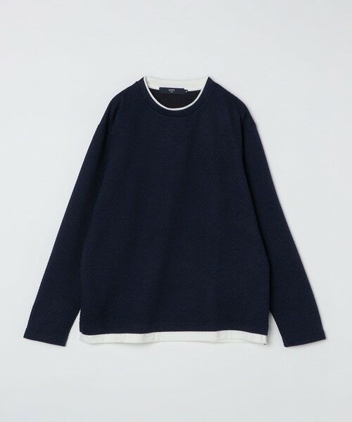 SHIPS / シップス Tシャツ | 《一部追加予約》SHIPS Colors:リンクス フェイクレイヤード ロンT◆ | 詳細3