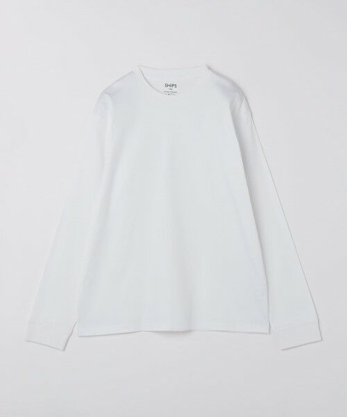 SHIPS / シップス Tシャツ | SHIPS Colors:シルケット コットン クルーネック ロンT | 詳細1