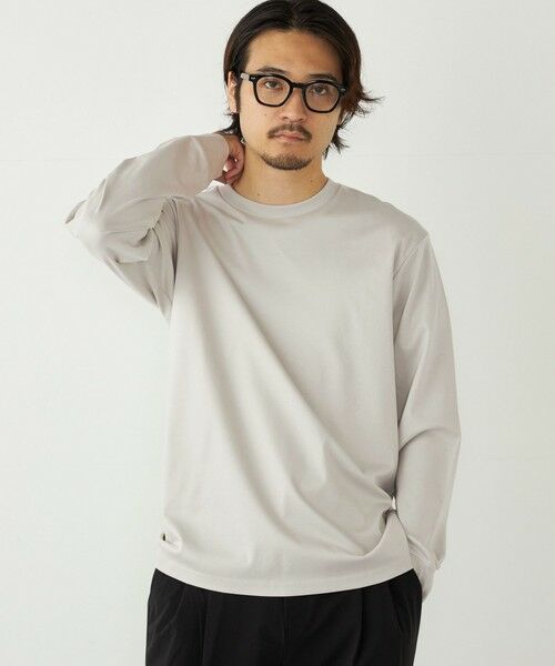 SHIPS / シップス Tシャツ | SHIPS Colors:シルケット コットン クルーネック ロンT | 詳細24