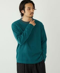 SHIPS / シップス Tシャツ | SHIPS Colors:〈手洗い可能〉ニットライク ロングスリーブ Tシャツ (ロンT)