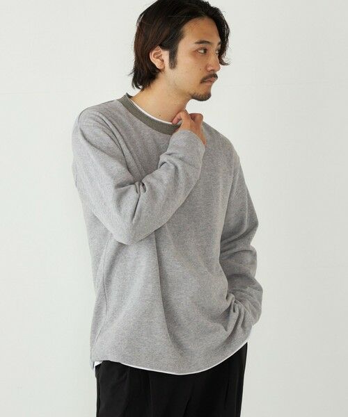 SHIPS / シップス Tシャツ | SHIPS Colors:〈手洗い可能〉ニットライク ロングスリーブ Tシャツ (ロンT) | 詳細5