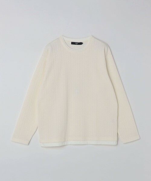 SHIPS / シップス Tシャツ | SHIPS Colors:モール フェイクレイヤード ロンT | 詳細1