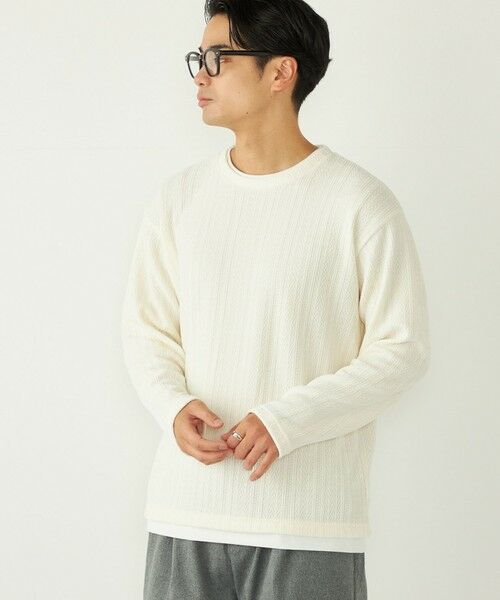 SHIPS / シップス Tシャツ | SHIPS Colors:モール フェイクレイヤード ロンT | 詳細5