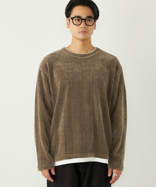 SHIPS / シップス Tシャツ | SHIPS Colors:モール フェイクレイヤード ロンT | 詳細15