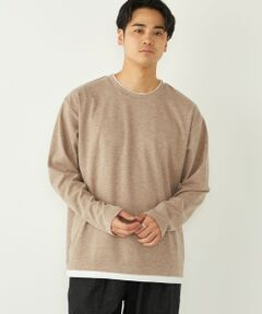 SHIPS Colors:サカリバ フェイクレイヤード ロンT