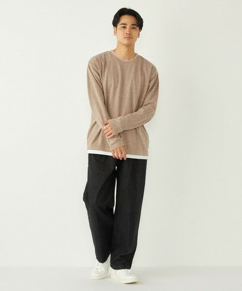 SHIPS / シップス Tシャツ | SHIPS Colors:サカリバ フェイクレイヤード ロンT | 詳細9