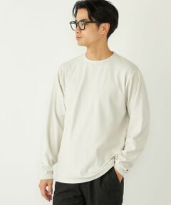 SHIPS Colors:〈吸水速乾〉スムース 微起毛 クルーネック ロンT