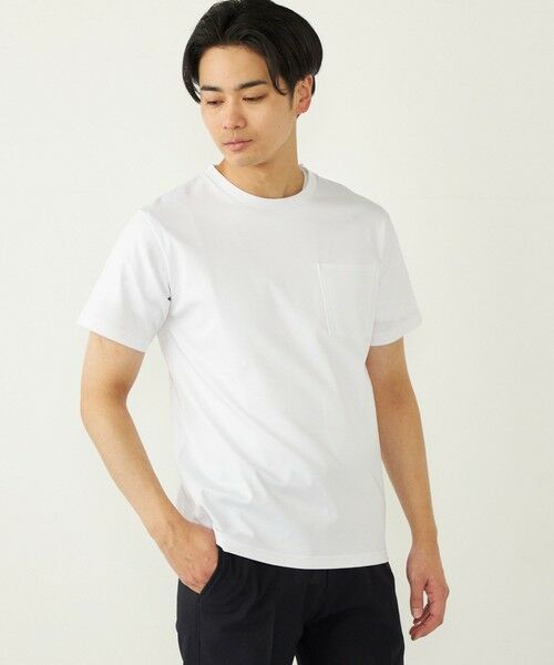 SHIPS / シップス Tシャツ | SHIPS Colors:〈接触冷感〉シルケット コットン クルーネック TEE◇ | 詳細4