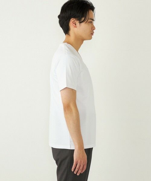 SHIPS / シップス Tシャツ | SHIPS Colors:〈接触冷感〉シルケット コットン Vネック TEE◇ | 詳細6