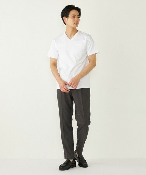 SHIPS / シップス Tシャツ | SHIPS Colors:〈接触冷感〉シルケット コットン Vネック TEE◇ | 詳細10