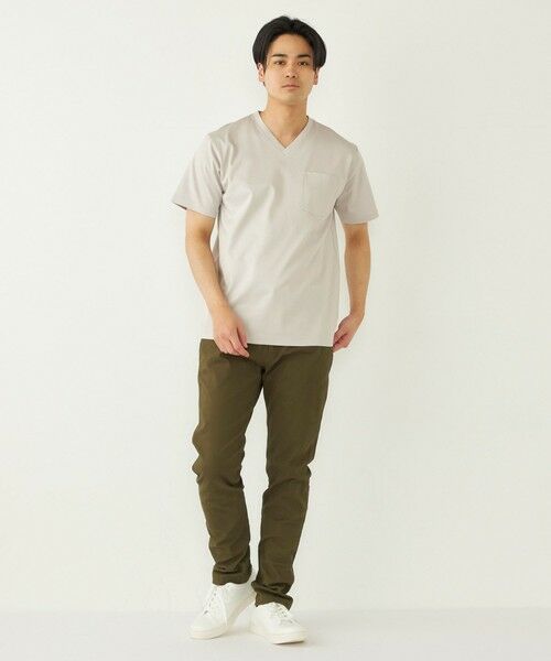 SHIPS / シップス Tシャツ | SHIPS Colors:〈接触冷感〉シルケット コットン Vネック TEE◇ | 詳細22
