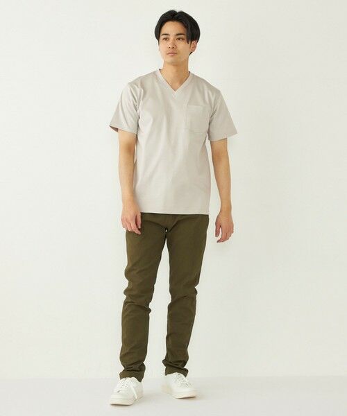 SHIPS / シップス Tシャツ | SHIPS Colors:〈接触冷感〉シルケット コットン Vネック TEE◇ | 詳細23