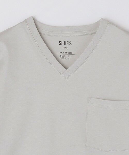 SHIPS / シップス Tシャツ | SHIPS Colors:〈接触冷感〉シルケット コットン Vネック TEE◇ | 詳細14