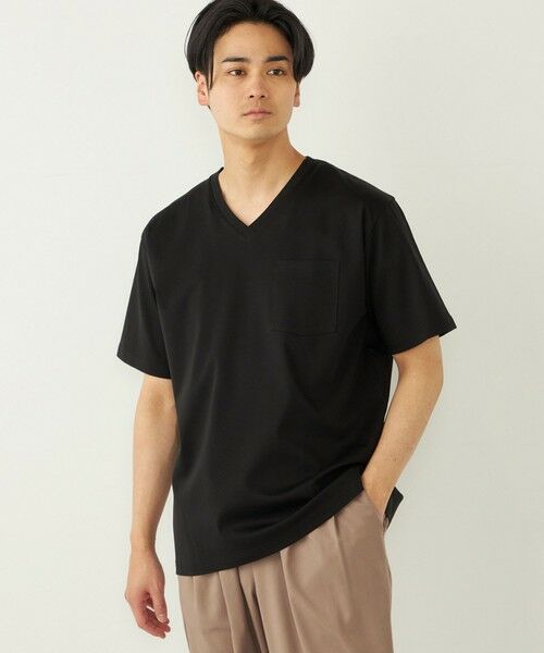 SHIPS / シップス Tシャツ | SHIPS Colors:〈接触冷感〉シルケット コットン Vネック TEE◇ | 詳細27