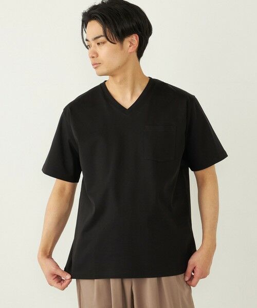 SHIPS / シップス Tシャツ | SHIPS Colors:〈接触冷感〉シルケット コットン Vネック TEE◇ | 詳細28