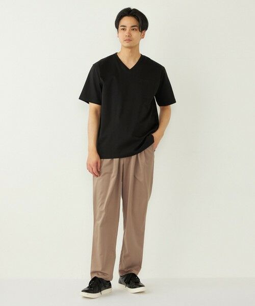 SHIPS / シップス Tシャツ | SHIPS Colors:〈接触冷感〉シルケット コットン Vネック TEE◇ | 詳細30