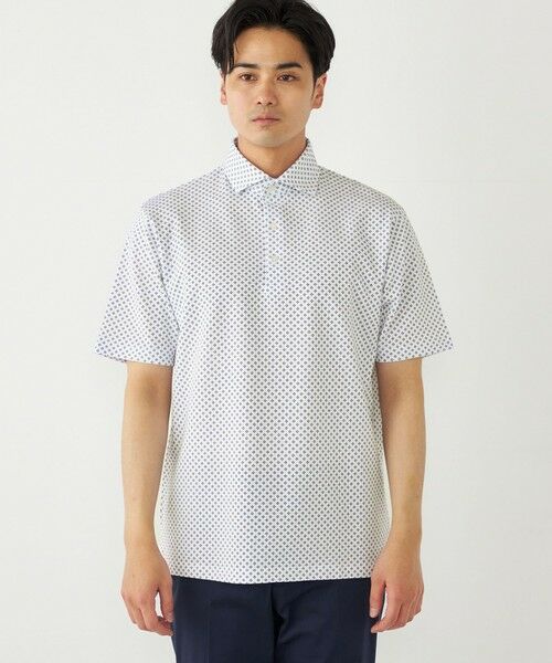 SHIPS / シップス Tシャツ | SHIPS Colors:〈吸水速乾〉カノコ プリント ワイドカラー ポロシャツ | 詳細10