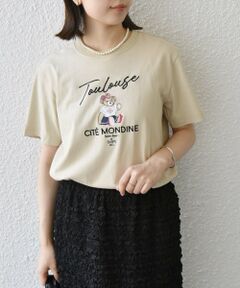 SHIPS / シップス Tシャツ | SHIPS Colors: TeddyBear(R) プリント & ステッチ Tシャツ◇