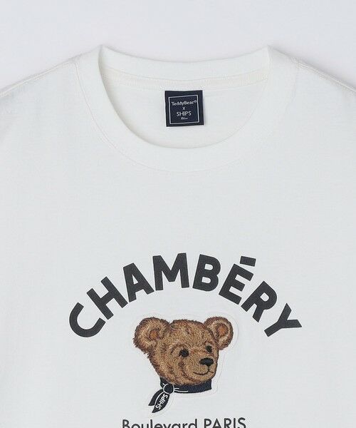SHIPS / シップス Tシャツ | SHIPS Colors: TeddyBear(R) プリント & ステッチ Tシャツ◇ | 詳細3
