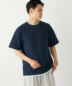 SHIPS / シップス Tシャツ | SHIPS Colors:フェイクレイヤード ボーダー Tシャツ