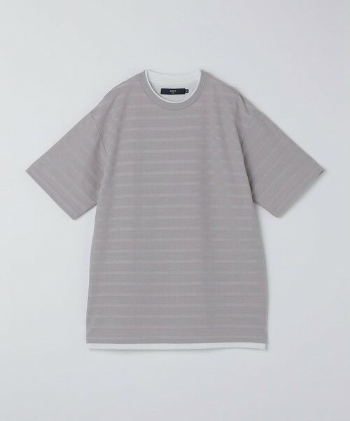 SHIPS / シップス Tシャツ | SHIPS Colors:フェイクレイヤード ボーダー Tシャツ | 詳細1