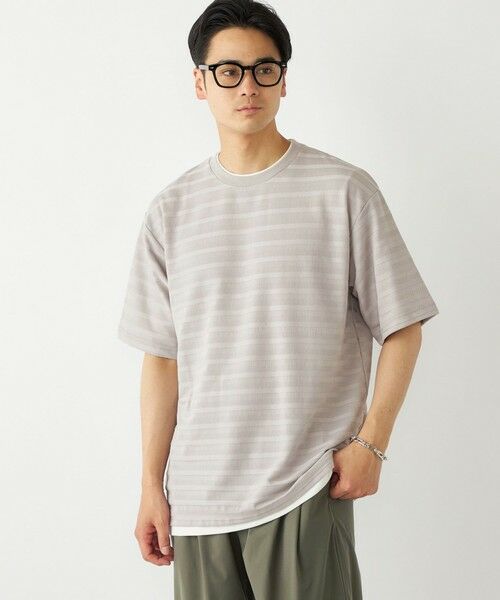 SHIPS / シップス Tシャツ | SHIPS Colors:フェイクレイヤード ボーダー Tシャツ | 詳細4