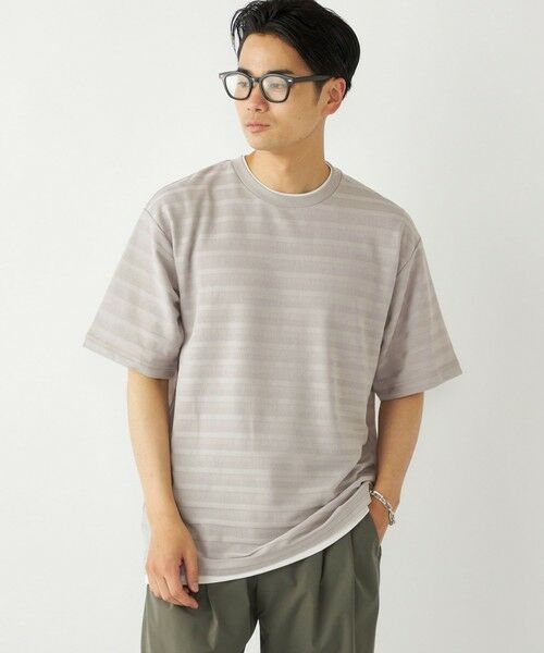 SHIPS / シップス Tシャツ | SHIPS Colors:フェイクレイヤード ボーダー Tシャツ | 詳細5