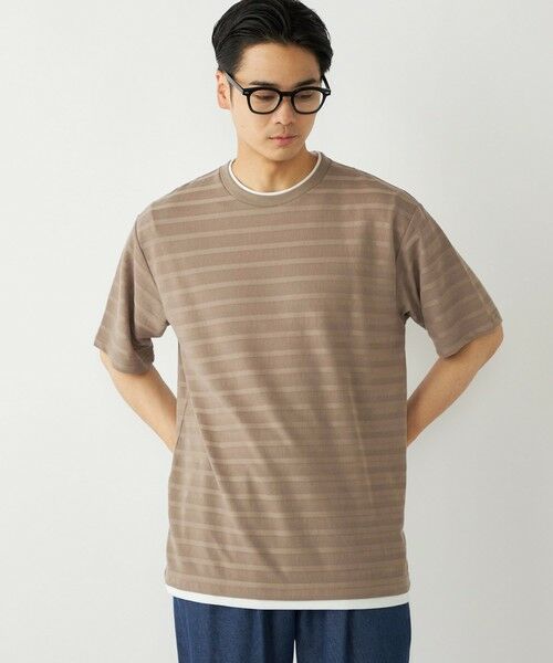 SHIPS / シップス Tシャツ | SHIPS Colors:フェイクレイヤード ボーダー Tシャツ | 詳細18