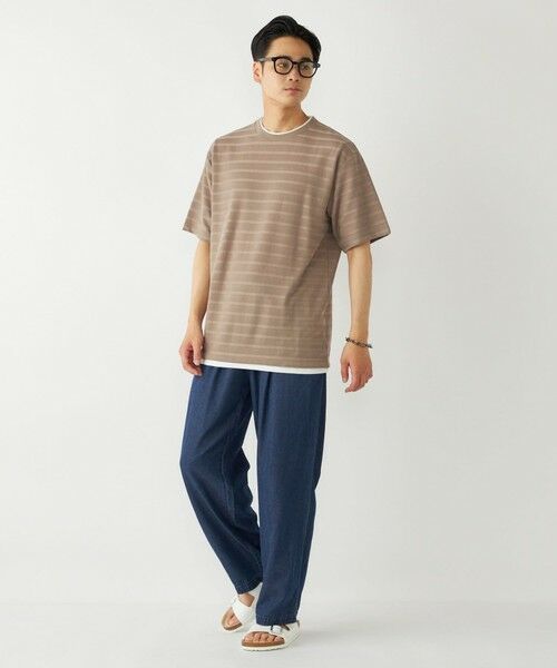 SHIPS / シップス Tシャツ | SHIPS Colors:フェイクレイヤード ボーダー Tシャツ | 詳細20