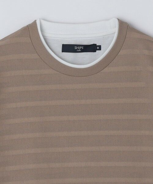 SHIPS / シップス Tシャツ | SHIPS Colors:フェイクレイヤード ボーダー Tシャツ | 詳細10