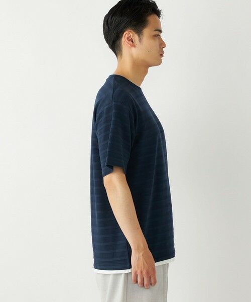 SHIPS / シップス Tシャツ | SHIPS Colors:フェイクレイヤード ボーダー Tシャツ | 詳細26