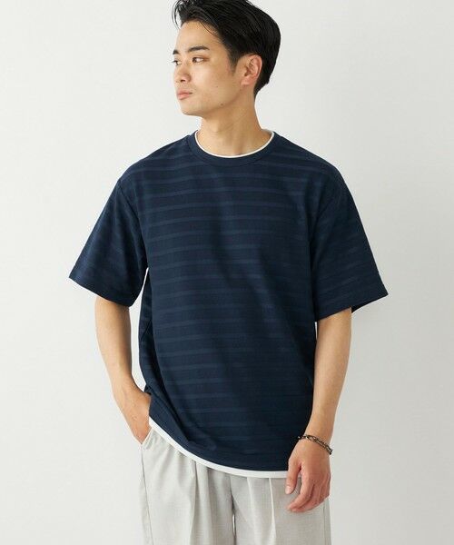 SHIPS / シップス Tシャツ | SHIPS Colors:フェイクレイヤード ボーダー Tシャツ | 詳細29